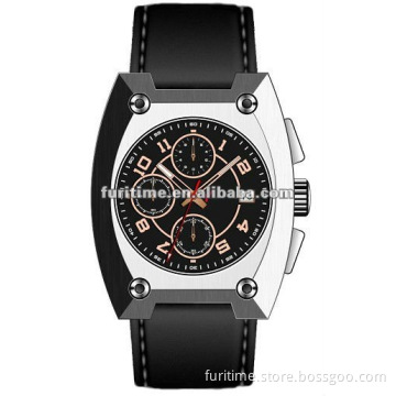 japan movt quartz watch stainless steel back fashion silicone wrist chronograph watch new style sporty wrist watch